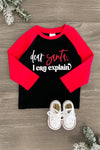 "Dear Santa, I Can Explain" Matching Boy & Girl Set - Sparkle in Pink