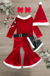 Santa Claus Bell Bottom Set - Sparkle in Pink