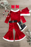 Santa Claus Bell Bottom Set - Sparkle in Pink