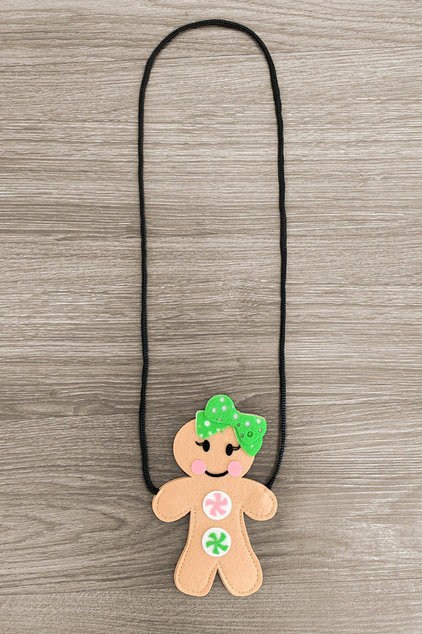 Candy Gingerbread Girl Purse - Sparkle in Pink