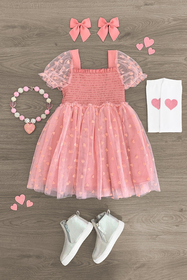 Heart Tulle Dress - Many Colors! - Sparkle in Pink