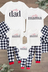 "Jolly Mini, Mama, Dad" Plaid Family Pajamas - Sparkle in Pink