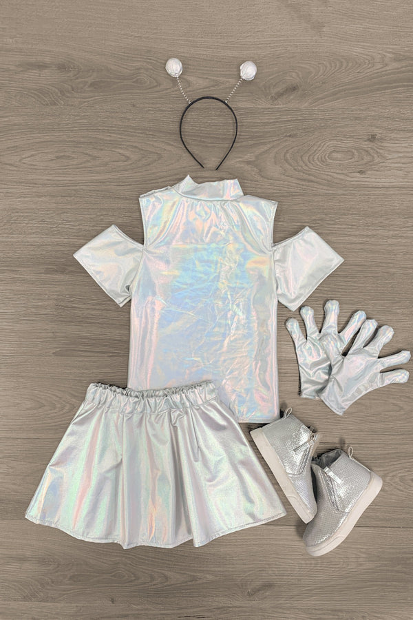 Alien Costume - 4 Piece Set - Sparkle in Pink