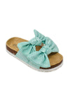 Birkley Metallic Double Bow Sandals - MANY COLORS! - Sparkle in Pink