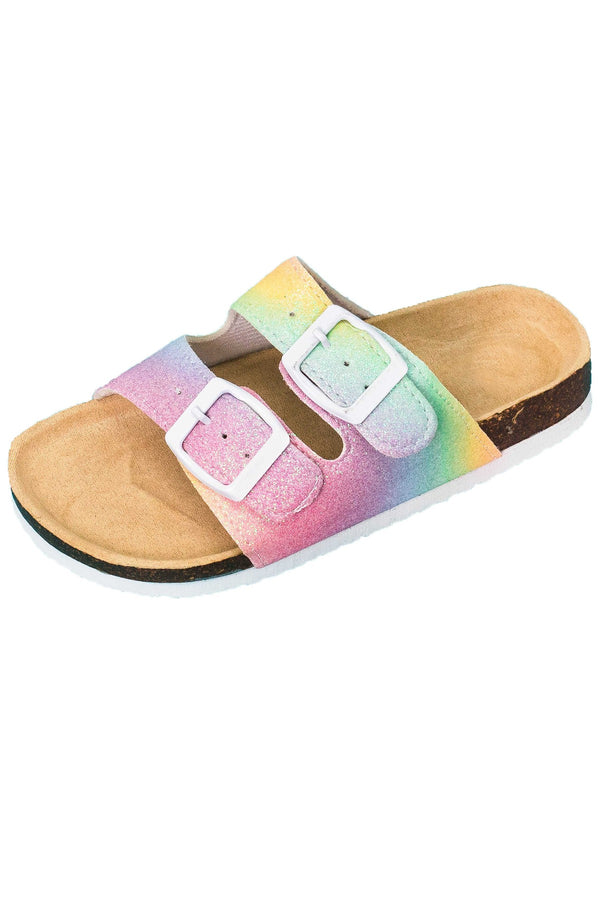 Patterned Birkley Sandals - Many Colors! - Sparkle in Pink