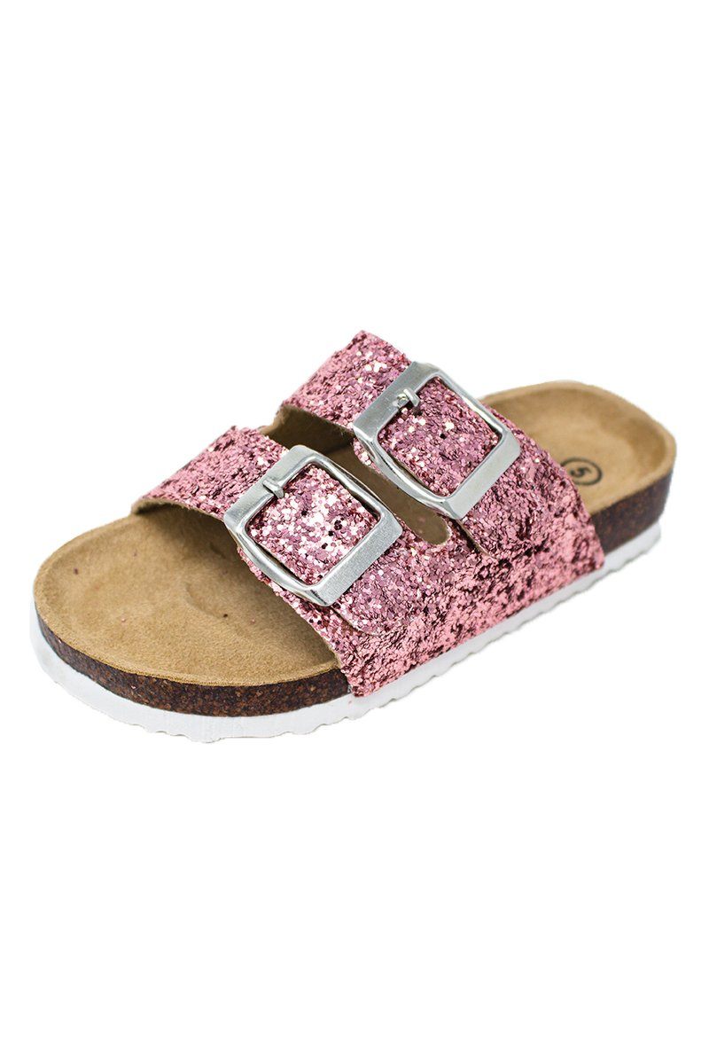 Birkley Glitter Sandals - MANY COLORS! - Sparkle in Pink