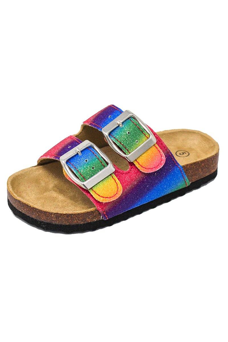 Patterned Birkley Sandals - Many Colors! - Sparkle in Pink