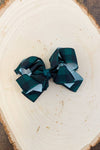 Black & Green Plaid Bows - Sparkle in Pink