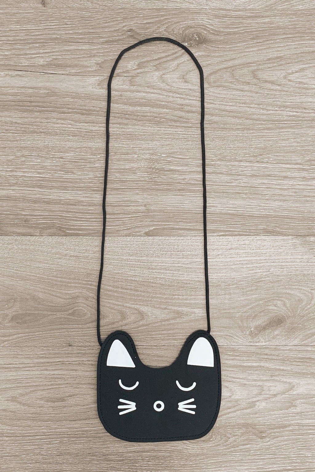 Black & White Cat Purse - Sparkle in Pink