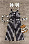 Striped Tie Waist Jumpsuit - Many Colors! - Sparkle in Pink
