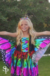 Rainbow Butterfly Costume - 3 Piece Set