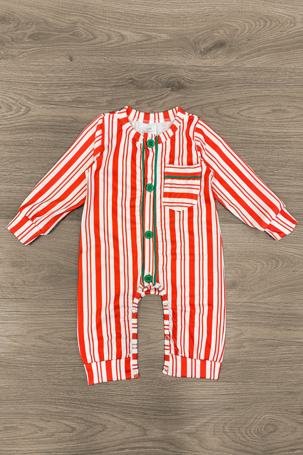 Candy Cane Stripe Family Pajamas - AND PET BANDANA! - Sparkle in Pink