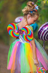 Candyland Princess Costume - 2 Piece Set - Sparkle in Pink