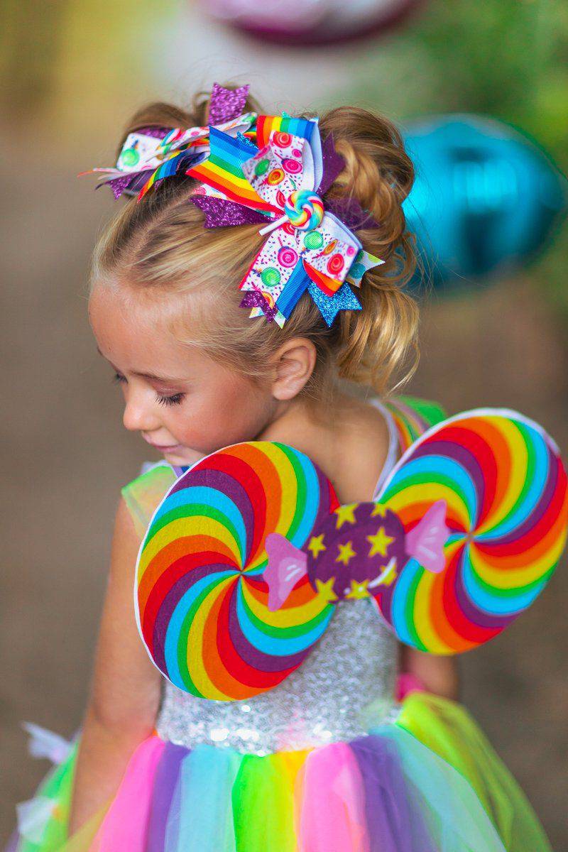 So Sweet 🍬🍬Diy Fabric Candy Hair Bow, hair Clips 🍬🍬, How to Make  Fabric Bow