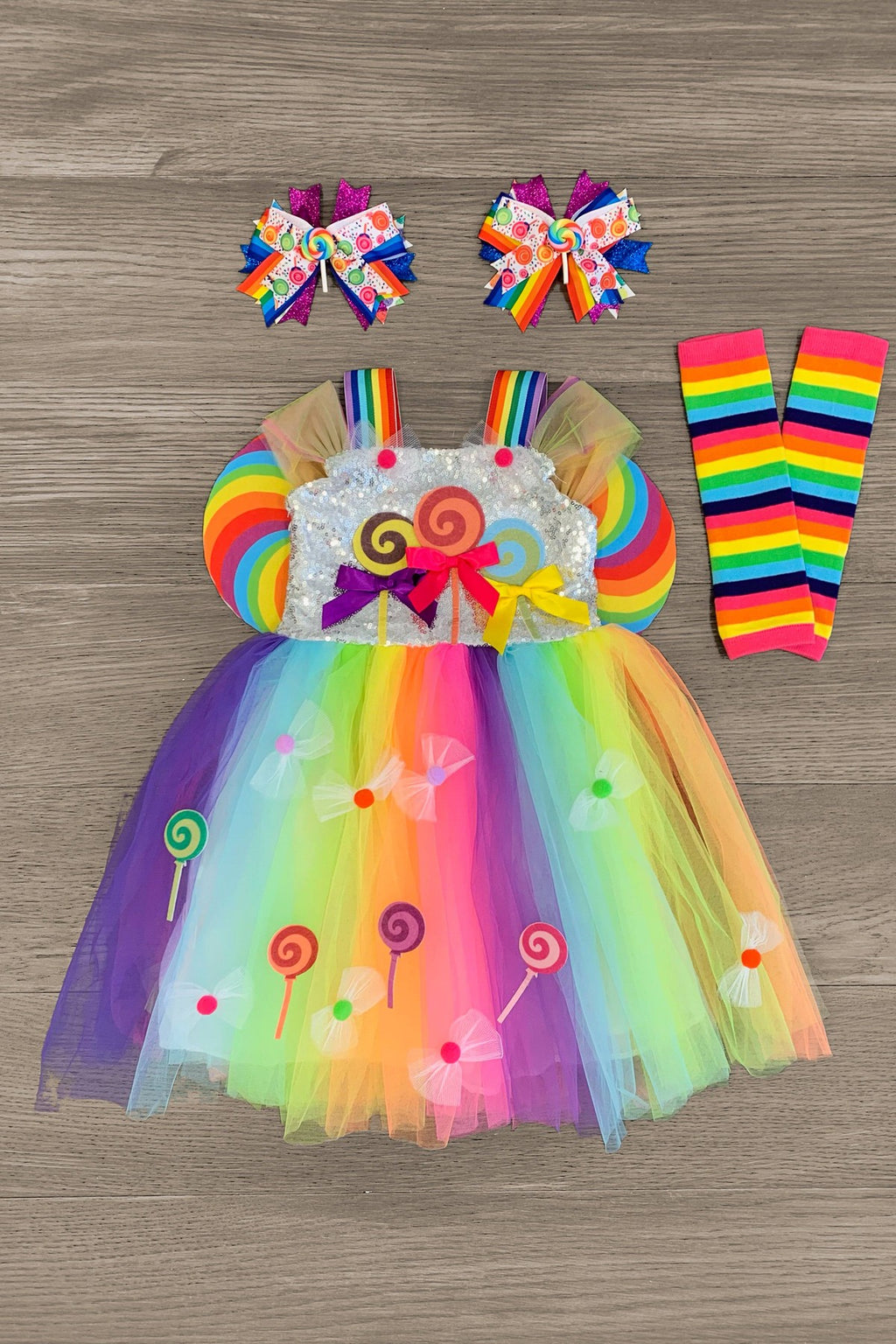 Candyland Princess Costume - 2 Piece Set - Sparkle in Pink