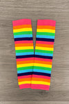 Candyland Stripe Legwarmers - Sparkle in Pink