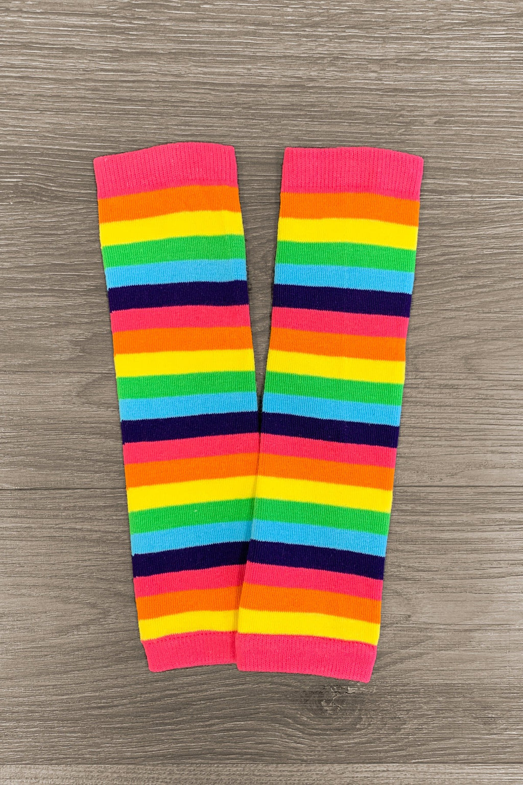 Candyland Stripe Legwarmers - Sparkle in Pink
