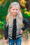 Cheetah Bomber Jacket - Sparkle in Pink