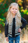 Cheetah Bomber Jacket - Sparkle in Pink