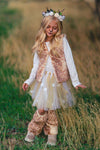 Deer Faux Fur Legwarmers - Sparkle in Pink