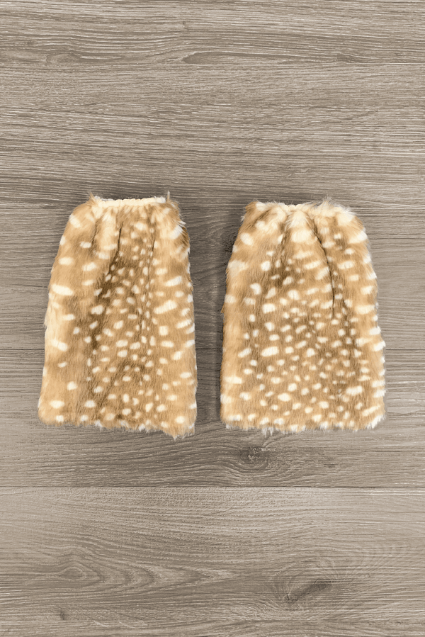Deer Faux Fur Legwarmers - Sparkle in Pink