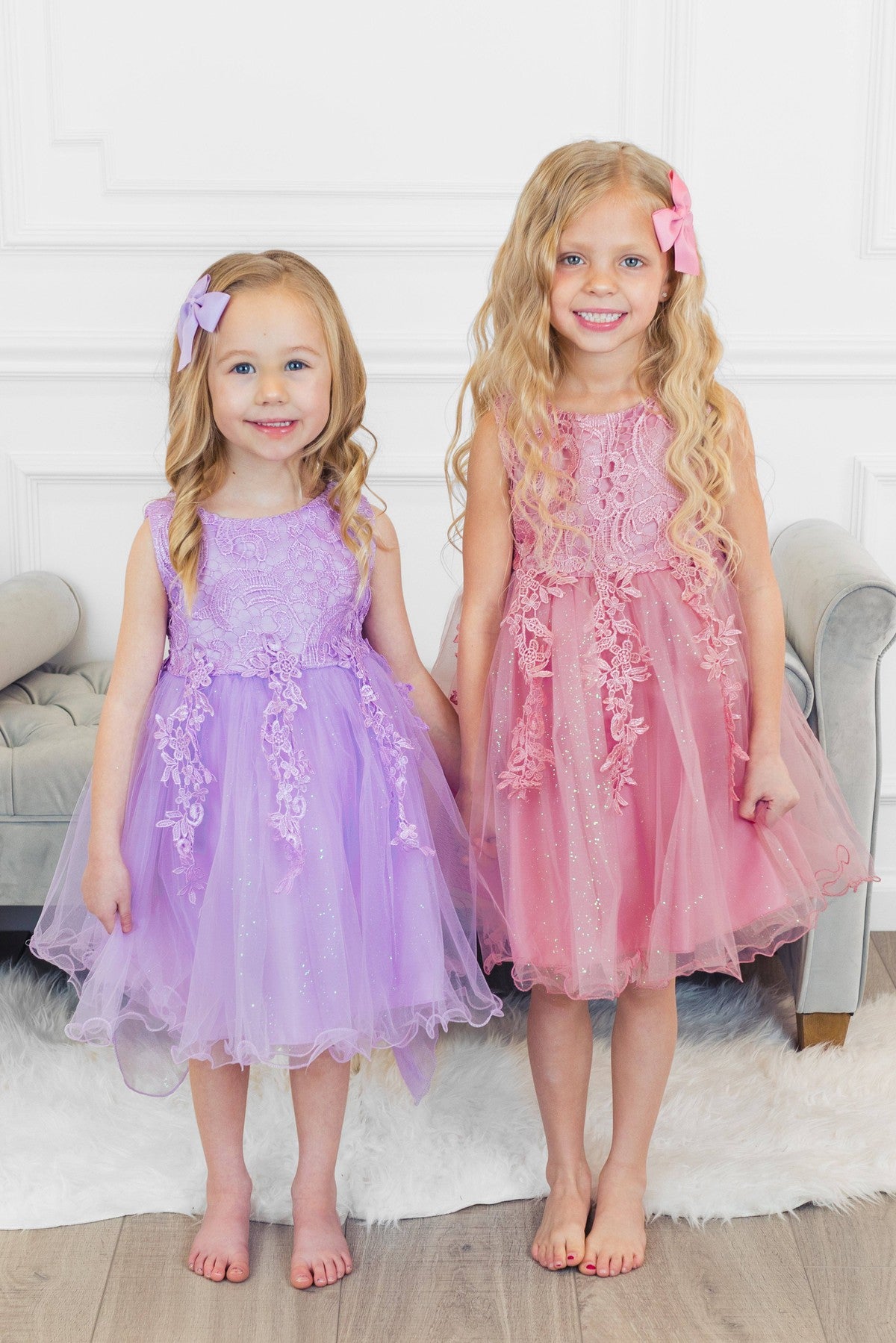 Deluxe Lavender Sparkle Dress | Sparkle In Pink