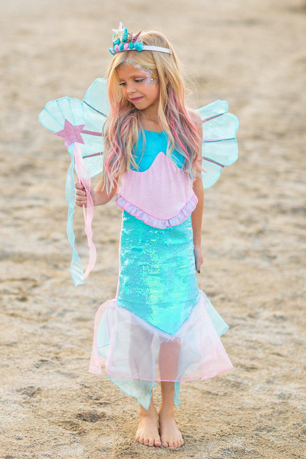 Deluxe Mermaid Costume - 4 Piece Complete Set! - Sparkle in Pink