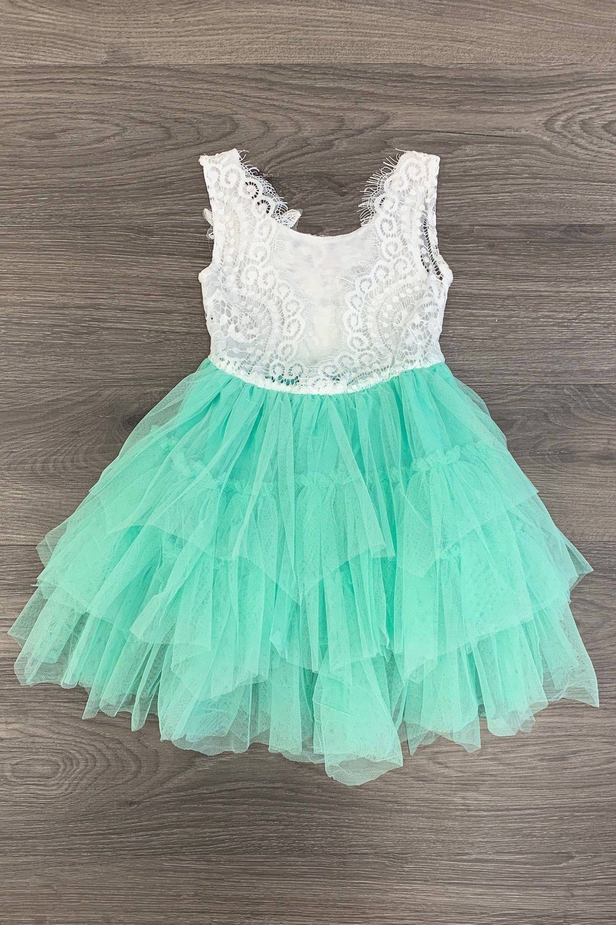Deluxe Mint Tank Tulle Dress | Sparkle In Pink