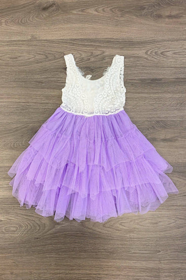 Deluxe Lavender Tank Tulle Dress | Sparkle In Pink