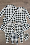 Family & Pet Buffalo Plaid Pajama Set - White - Sparkle in Pink
