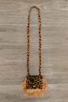 Faux Suede Fringe Purse - Many Colors! - Sparkle in Pink