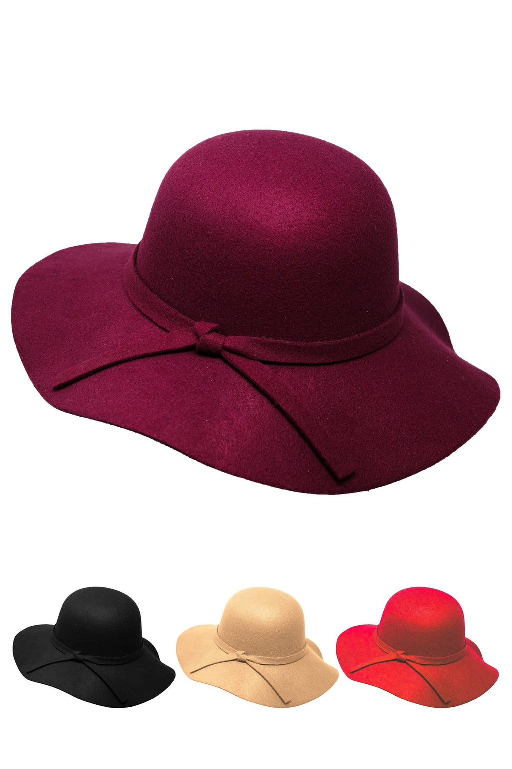 Felt Floppy Wide Brim Hat - Sparkle in Pink