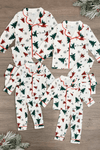 Festive Winter Trees Family Pajama Set - & Pet Bandana! - Sparkle in Pink