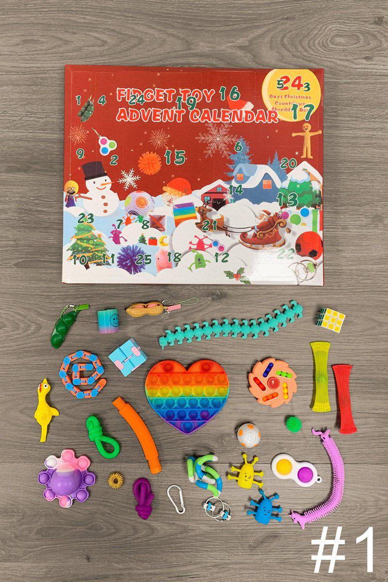 Fidget Christmas Advent Calendars- MANY STYLES - Sparkle in Pink