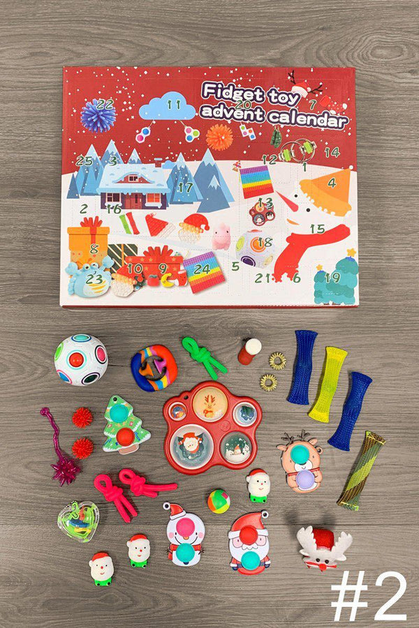 Fidget Christmas Advent Calendars- MANY STYLES - Sparkle in Pink