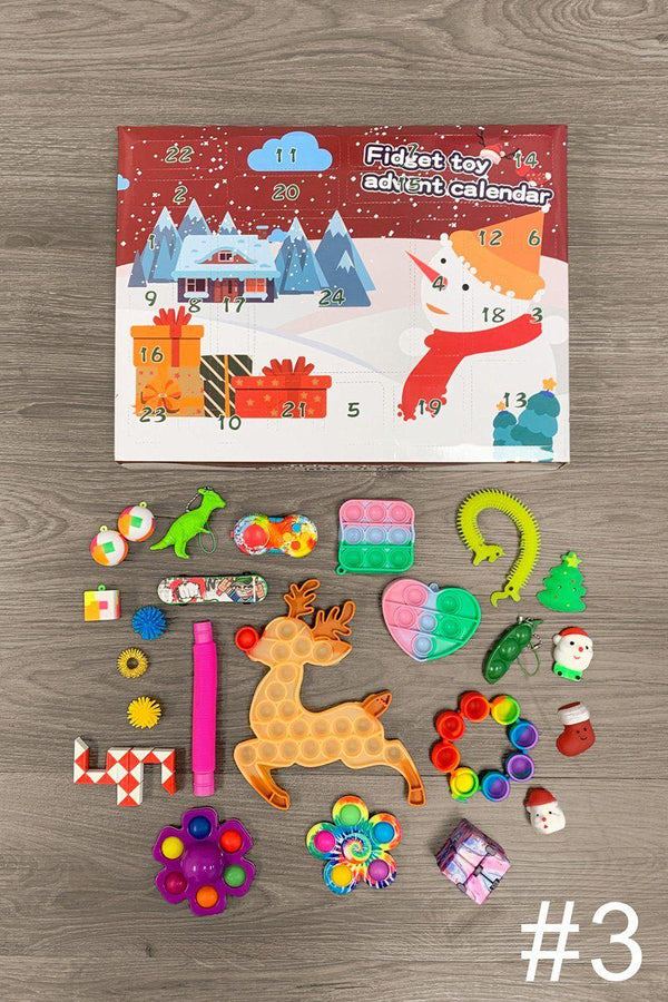 Fidget Christmas Advent Calendars- MANY STYLES - Sparkle in Pink