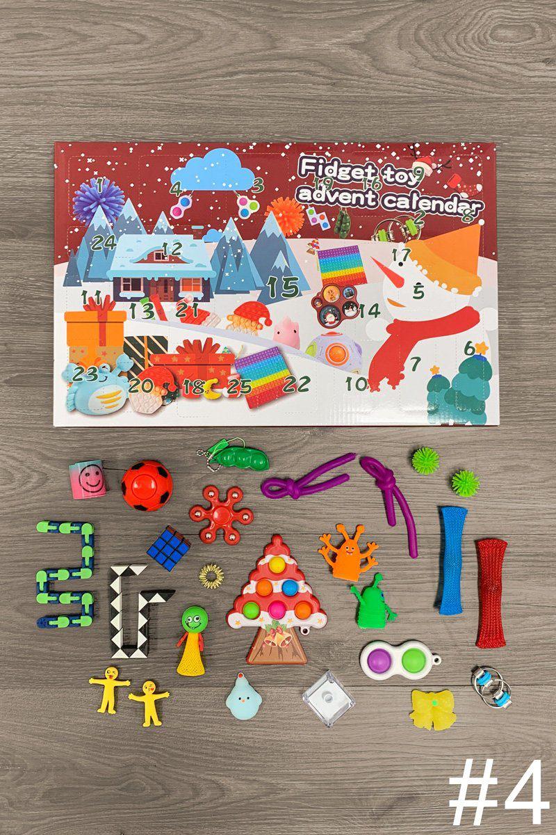 Fidget Christmas Advent Calendars- MANY STYLES - Sparkle in Pink