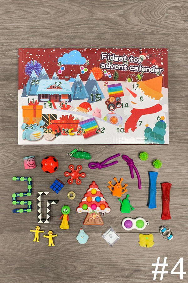 Fidget Christmas Advent Calendars- MANY STYLES - Sparkle in Pink