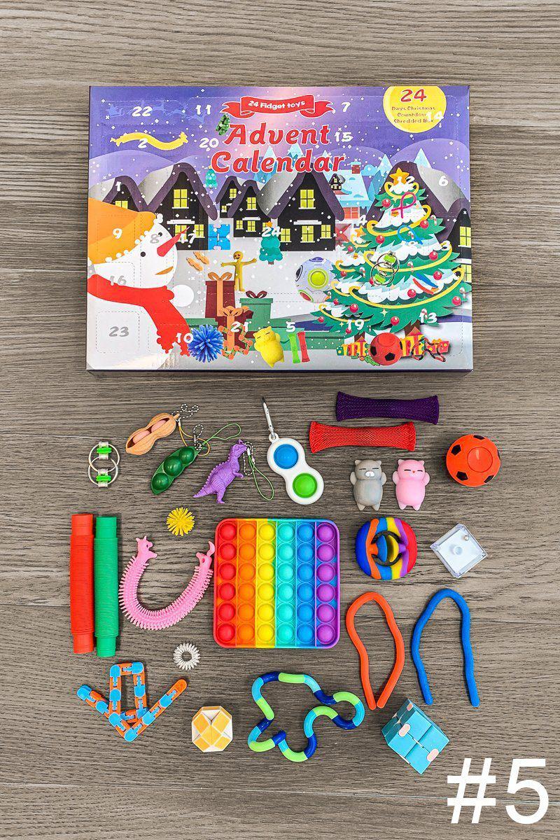 Fidget Christmas Advent Calendars- MANY STYLES - Sparkle in Pink