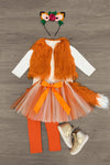 Fuzzy Fox Costume - 4 Piece Set - Sparkle in Pink