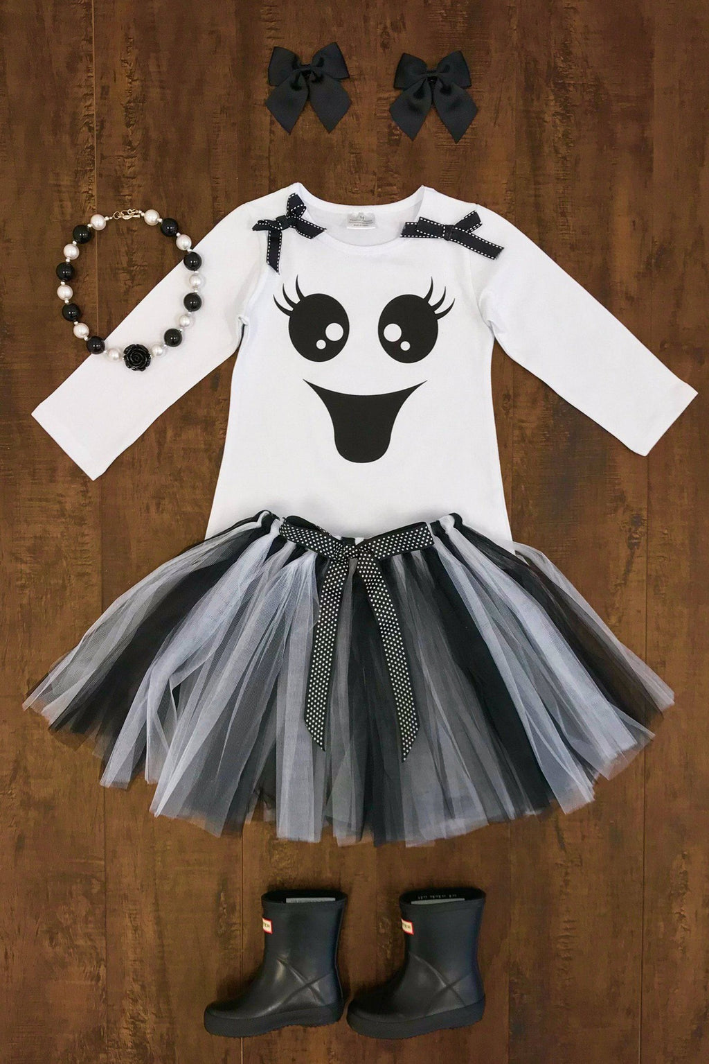 Ghost Tutu Costume Set - Sparkle in Pink