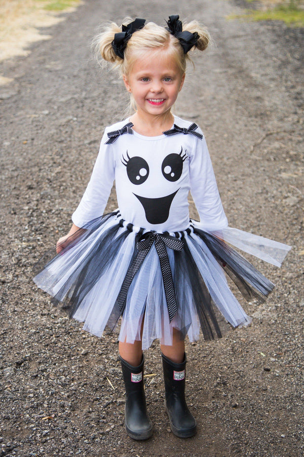 Ghost Tutu Costume Set - Sparkle in Pink