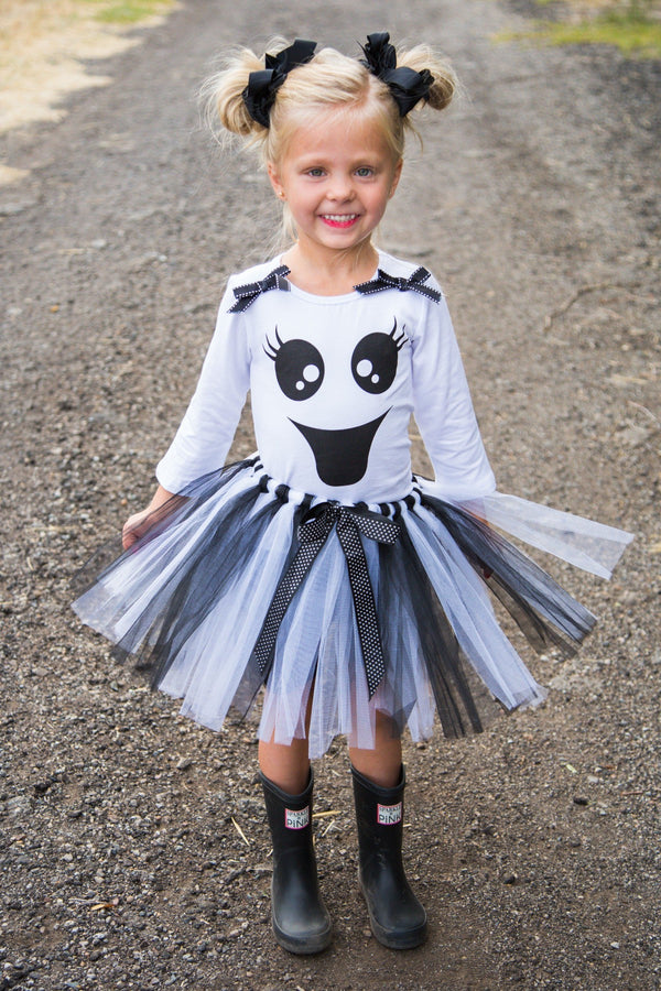 Ghost Tutu Costume Set - Sparkle in Pink