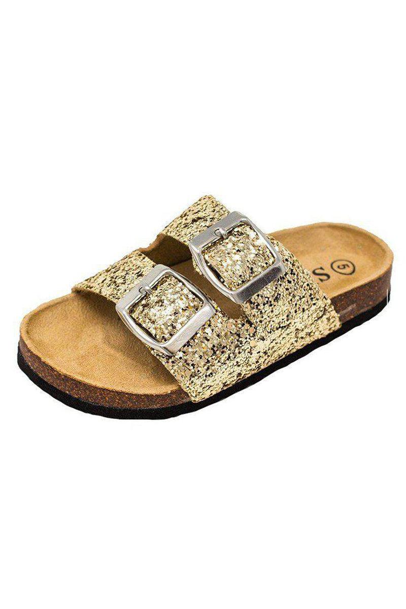 Birkley Glitter Sandals - MANY COLORS! - Sparkle in Pink