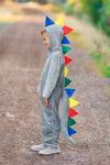 Gray Dinosaur Costume - Sparkle in Pink