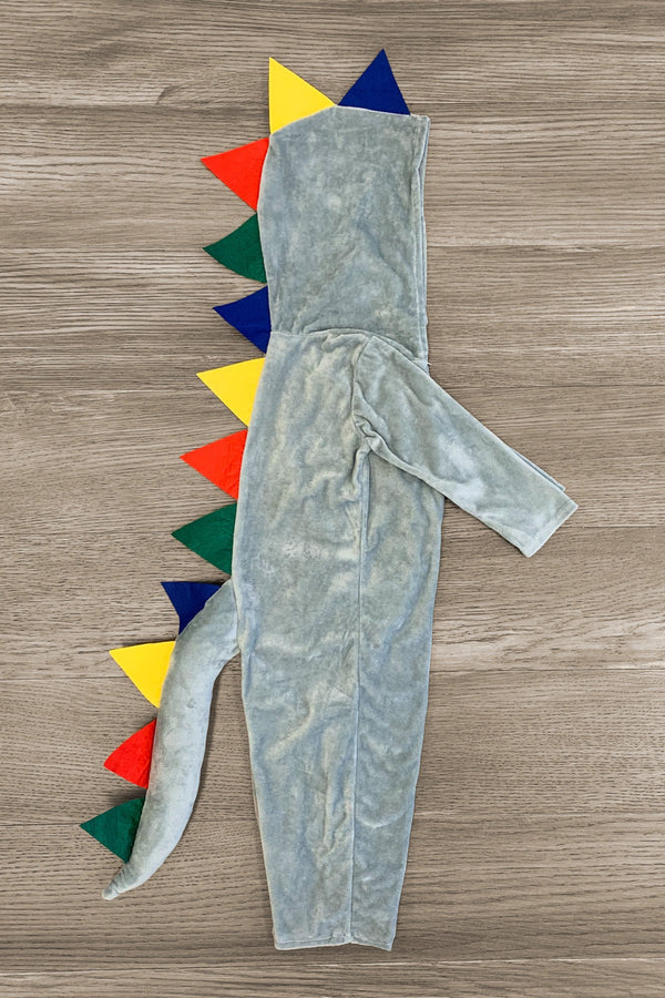 Gray Dinosaur Costume - Sparkle in Pink