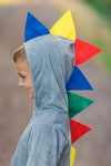 Gray Dinosaur Costume - Sparkle in Pink