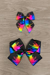 Holographic Melted Crayon Rainbow Bows - Sparkle in Pink