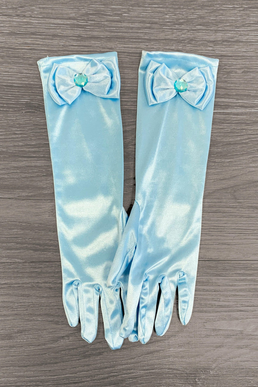 Light Blue Princess Gloves - Sparkle in Pink