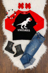 "Loveosaurus" Shirt - Sparkle in Pink